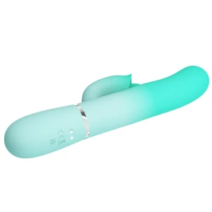 PRETTY LOVE - GIGI WIELOFUNKCYJNY WIBRATOR KRÃLIK AQUA GREEN